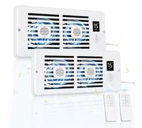 Orabriz AC Vent Booster Fan 10,2 x 25,4 cm Registro, Migliora il flusso d'aria della stanza, confezione da 2
