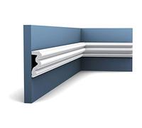 Orac Cornice Parete P4025 AUTOIRE 200 cm x 3,4 cm x 8,3 cm Poliuretano espanso rigido primerizzato