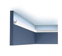 Cornice soffitto parete Orac Decor CX189 AXXENT cornice per illuminazione indiretta modanatura tipo stucco design moderno bianco 2 m