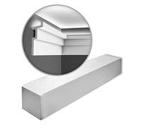 Orac Cornici soffitto parete C396-box STEPS 200 cm x 6,1 cm x 18,5 cm Poliuretano espanso rigido primerizzato 8 cornici / 16 m