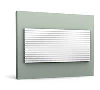 Orac Decor WX204-2600-box MODERN RIPPLE 1 Scatola 8 pezzi 3D Rivestimento murale modanatura aspetto stucco utilizzabile su entrambi i lati design moderno bianco | 20,8 m