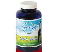 Life 120 - Orac Spice - Integratore combinato di spezie - Curcuma, Pepe, Cannella, Chiodi di garofano, azione Antiossidante, Zenzero, Origano, Regolarità Transito Intestinale - 240 compresse