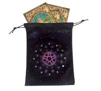 Oracle - Borsa per carte dei tarocchi, in velluto, stile gotico vintage, per riporre gioielli, collane, appassionati di maghi