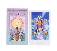 Oracle Cards 78-Piece Vision Tarot Deck, Coated 130g Paper Fortune Telling Game, Spiritual Entertainment Cards for Friends Gatherings, Tool for Party and Self-Discovery