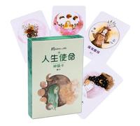 Oracle Cards Deck - Modern Divinazione Strumenti per la guida spirituale, carta di meditazione di affermazione della versione cinese con saggezza in una tasca, giocattoli gotici per la fata usarsi