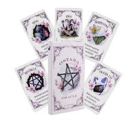 Oracle Cards Deck - Set di 20 fogli per principianti, esplorazione spirituale inglese, puntelli intuitivi, 12 x 7 cm, per adolescenti, adulti, studenti, viaggi, esperienze riflessive a casa