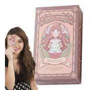 Oracle Cards, Joyful Adventure Tarocchi Deck, Illustrated Divination Tool, Fortune Telling Game Set, Spiritual Entertainment Accessory, Ideal for Witch Rituals, Friends Gathering, Gift Use