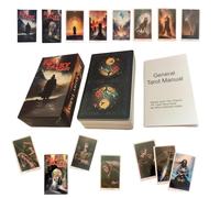 Oracle Cards - Red Fata Tarocchi Decks Strumenti di divinazione - Carte da gioco da tavolo per feste, giochi di riunione, regali streghe, ideale per una festa in campeggio o qualsiasi attività