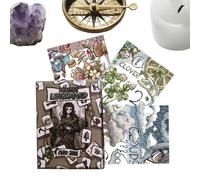 Oracle Cards - Set di 78 carte per l'apprendimento della divinazione, libro guida spirituale positivo, gioco di lettura della per coppie, 6,3 x 8,8 cm, per coppie, principianti, stagioni