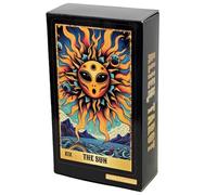 Oracle Cards Tarot Deck portatile da 78 carte, mazzo di tarocchi Oracle Card, 10,2 x 6,9 cm, versione completamente inglese Oracle Card per informazioni future e passate, versatile per tutti i livelli