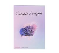 Oracle Deck - 4,06 pollici intuizioni cosmiche | 41 pezzi di carta rivestita, ponte per oracoli inglese, carte per tarocchi tascabili per divinazione, accessori e meditazione spirituale, 1 confezione