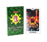 Oracle Deck portatile - Set classico per divinazione, carte tascabili compatte con custodia, cartone robusto con bordo, fornitura interattiva di cancelleria, predizione della fortuna per principianti
