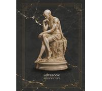 Oracle of Silence Notebook: A Contemporary Art Journal Inspired by Marble Serenity, Futuristic Reflection, and Timeless Form