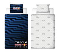Oracle Red Bull Racing Copripiumino Singolo Ufficiale | Design Automatic, Biancheria da letto reversibile a 2 lati con federa coordinata | Letto singolo | Polcotone