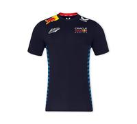 Oracle Red Bull Racing - Replica Max Verstappen T-shirt - Vestibilità regolare, Logo di Oracle Red Bull Racing, Firma di Max Verstappen - Uomo - Taglia XXL - Blu/Rosso