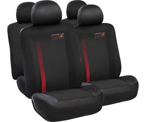 Oracle Red Bull Racing Set Coprisedili Completo Powerbar 10pz Nero/Rosso