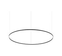 Sospensione Moderna Oracle Alluminio-Plastiche Nero Led 89W 3000K D150Cm