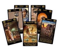 Oracolo Occhio di Horus - Mazzo di saggezza a tema egiziano, 78 carte di forza di volontà e intuizione divina