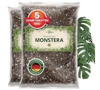 ORAGARDEN Monstera Terra per piante d'appartamento e giardino - 6L Monstera Substrato per piante, palme, fiori - 5 componenti terriccio