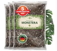 ORAGARDEN Monstera Terra per piante d'appartamento e giardino - 9L Monstera Substrato per piante, palme, fiori - 5 componenti terriccio