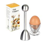 ORAGKE Apriuova e Portauova a Molla in Acciaio Inox, Rapido Apri Sbuccia Sguscia Rompi Uova Sode, Apri Uovo Alla Coque, Lavabile in Lavastoviglie, Tagliauovo Professionale Set per Colazioni Gourmet