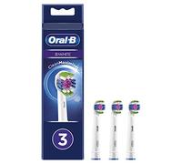 Oral-B 3D White Testine Con Tecnologia CleanMaximiser, Confezione da 3 Pezzi