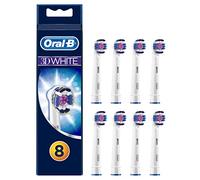 Oral-B 3DWhite Testine Di Ricambio, Confezione Da 8 Pezzi, Pacco Adatto alla Buca delle Lettere, Versione Vecchia