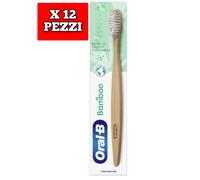 Oral B Bamboo Spazzolino 100% Bambu' Ecologico - 12 Pezzi