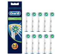 Oral-B BRAUN EB50 8+2 BACTPROTECT Crossaction Bacterial Protection Toothbrush Heads Prevent Bacterial Growth on Bristles - 10 unita