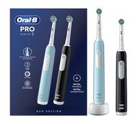 Oral-B Pro 1 PRO1CRSDUO spazzolino elettrico Adulto Spazzolino rotante-oscillante Nero, Turchese, Bianco