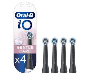Oral-B Braun Testine RBSB-4 iO Gentle Care Nero, 4 pezzi.