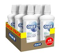 Oral-B Collutorio Protezione Gengive e Smalto 6x500ml, Pulizia Denti e Igiene Orale Completa, Sapore Menta Fresca