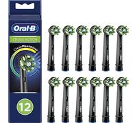 Oral-B Cross Action Testine Di Ricambio Nere, Confezione Da 12, Adatto Per Buca Delle Lettere