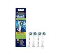 Oral-B CrossAction Testine di Ricambio per Spazzolino Elettrico Ricaricabile in Confezione da 4, Testina Rotonda dal Design Professionale per Pulire Ogni Singolo Dente, Versione Vecchia