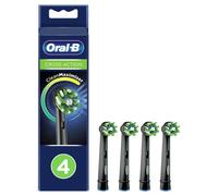 Oral-B CrossAction Testine per Spazzolino, 4 Pezzi, Cartucce per Spazzolino Elettrico, con CleanMaximiser, Nero