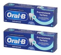 Oral-B Dentifricio Advanced Prevenzione Tartaro con Microgranuli 2x75