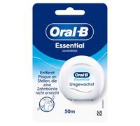 Oral-B Essential - Filo interdentale non cerato e insapore, 50 m | Facile pulizia interdentale, per spazi ristretti e punti difficili da raggiungere, riduce la placca