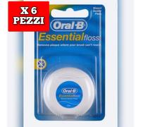Oral B Essential Floss Filo Interdentale - Cerato - 50m - 6 Pezzi