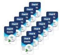 Oral-B Filo Interdentale Cerato, Essential Floss, Menta 12x50m