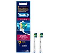 Oral-B Floss Action Set di 2 Testine di Ricambio per Spazzolino Elettrico, Bianco