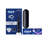 Oral-B iO 2 Nero, 1 Testina, 1 Custodia Da Viaggio + Dentifricio Advanced Protezione Gengive