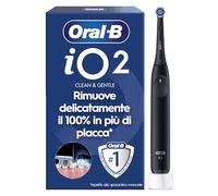 Oral-B iO 2 Spazzolino Elettrico, 1 Testina di Ricambio, Nero