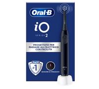 Oral-B iO 2 Spazzolino Elettrico Nero, 1 Testina Di Ricambio
