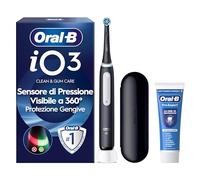 Oral-B iO 3 Spazzolino Elettrico, con 1 Testina di Ricambio, Nero