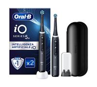Oral-B iO 5N Duo Pack Nero 2 Spazzolini Elettrici Ricaricabili