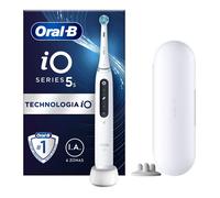 Oral-B iO 5S Bianco - Spazzolino elettrico per l'igiene orale, 1 spazzolino con testina e custodia