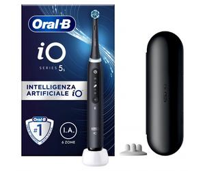 Oral-B iO 5s Matt Black Spazzolino Elettrico con Base di Ricarica e Custodia