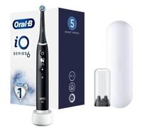 Oral-B iO Series - Spazzolino da denti elettrico ricaricabile con 1 manico intelligente, colore nero, 1 spazzola e 1 custodia da viaggio Premium in omaggio