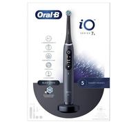 Oral-B iO Spazzolino Elettrico Ricaricabile 7S Nero, 2 Testine, 1 Custodia Da Viaggio, 1 Spazzolino