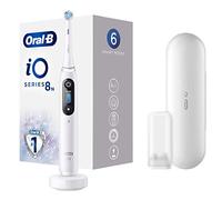Oral-B iO - 8n - Spazzolino Elettrico Ricaricabile, 1 Spazzolino Bianco Esclusivo Con Tecnologia Magnetica Rivoluzionaria, Display A Colori, 1 Testina, 1 Custodia Da Viaggio Premium